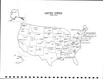 United State Map, Sargent County 1973